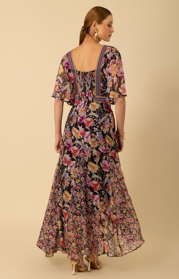 Hale Bob Mariam Chiffon Maxi Dress