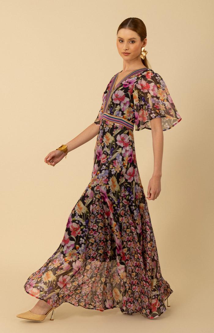 Hale Bob Mariam Chiffon Maxi Dress