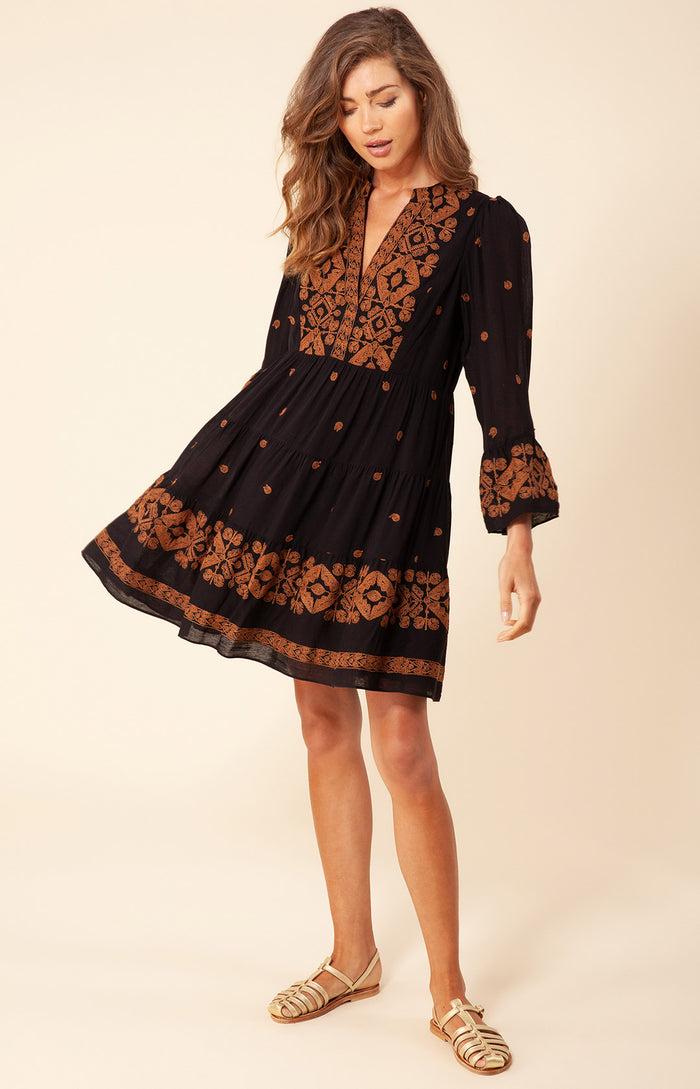 Hale Bob Marja Embroidered Dress