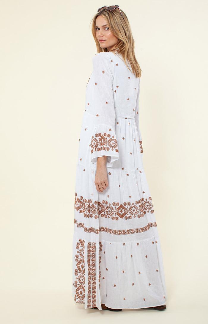 Hale Bob Marja Embroidered Maxi Dress