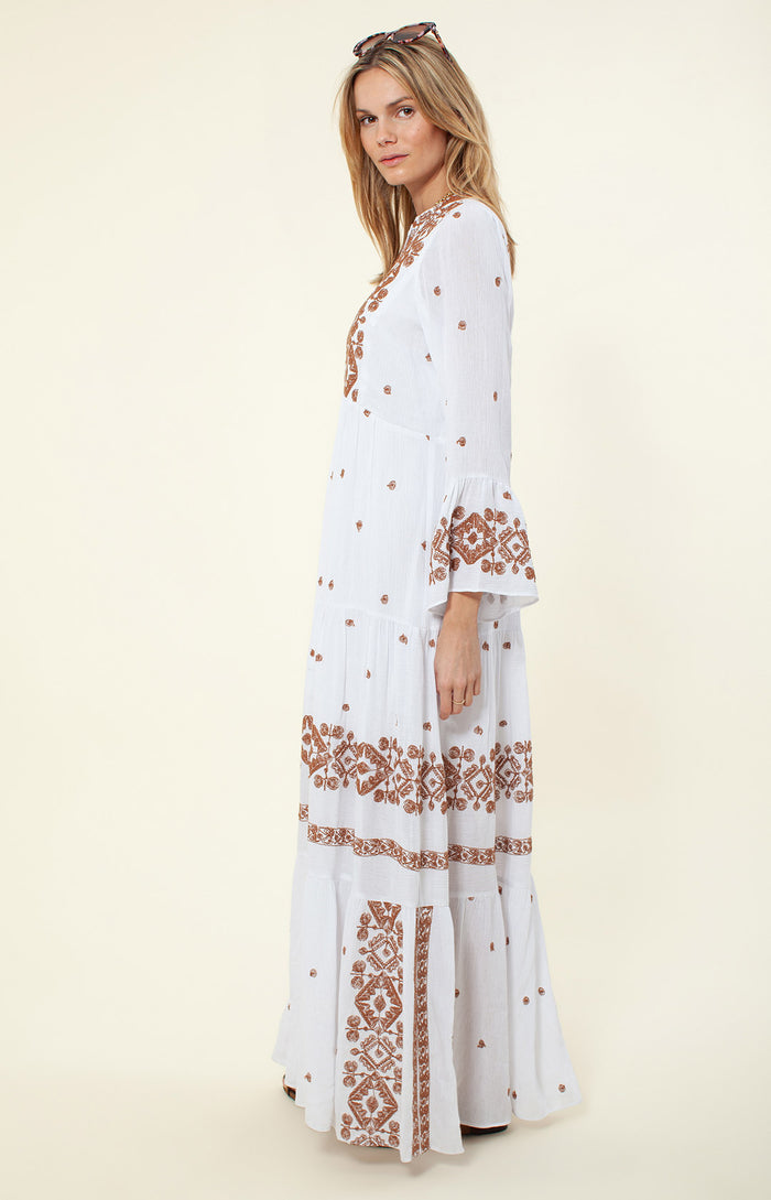 Hale Bob Marja Embroidered Maxi Dress