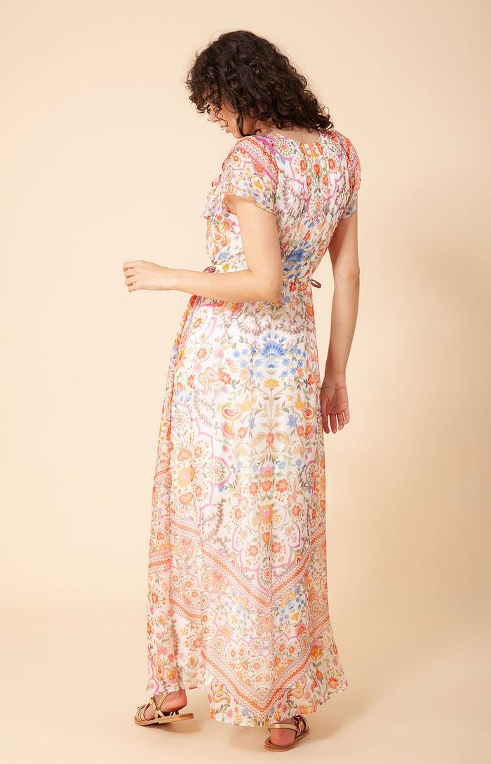 Hale Bob Marlee Chiffon Maxi Dress
