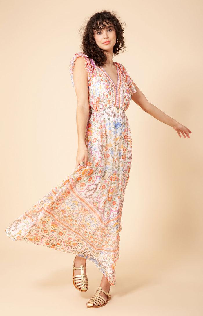 hale bob Marlee Chiffon Maxi Dress