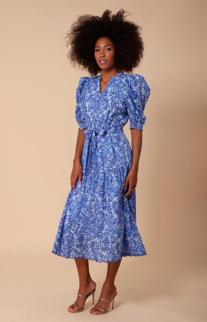 Hale Bob Matilde Voile Midi Dress