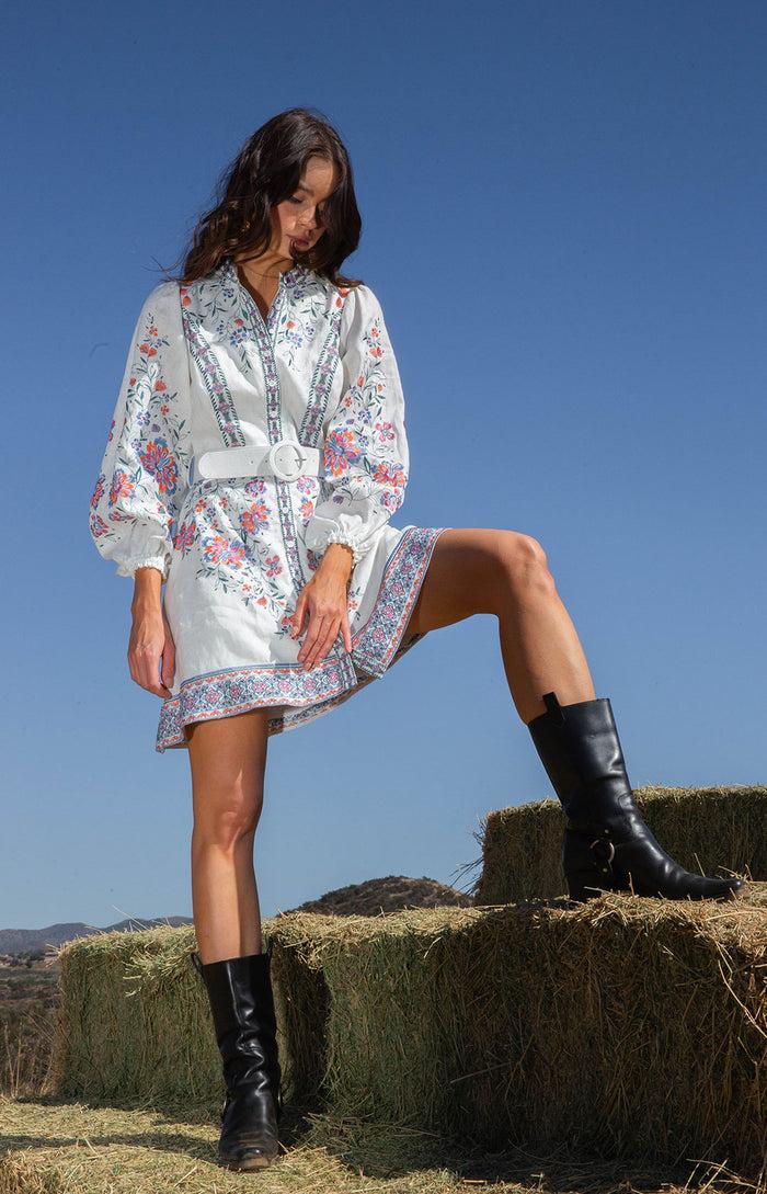 hale bob Melissa Embroidered Dress