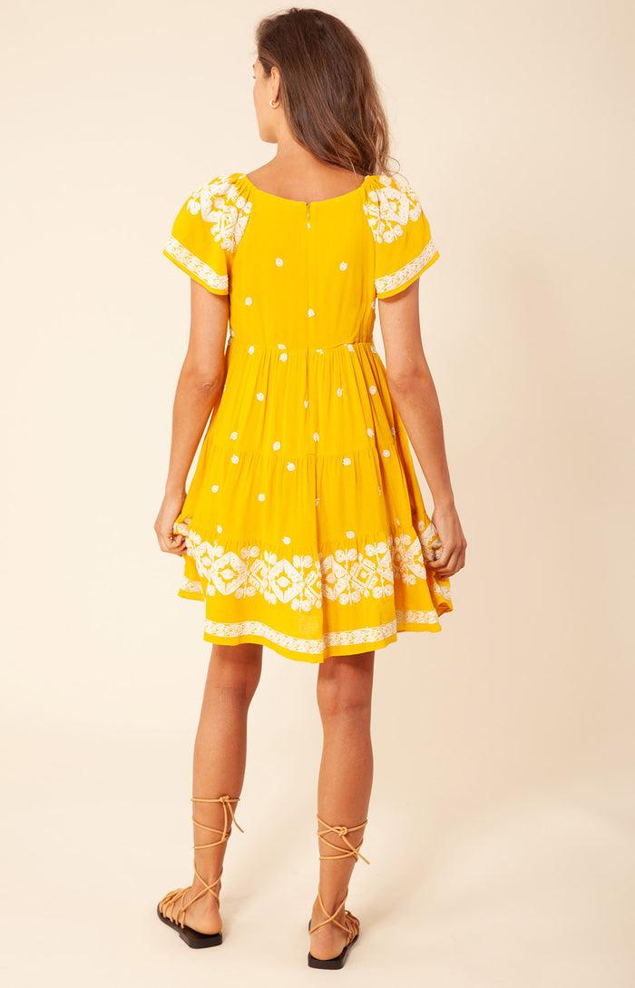 Hale Bob Mena Embroidered Dress