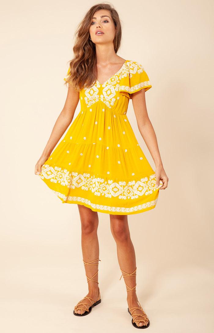 Hale Bob Mena Embroidered Dress