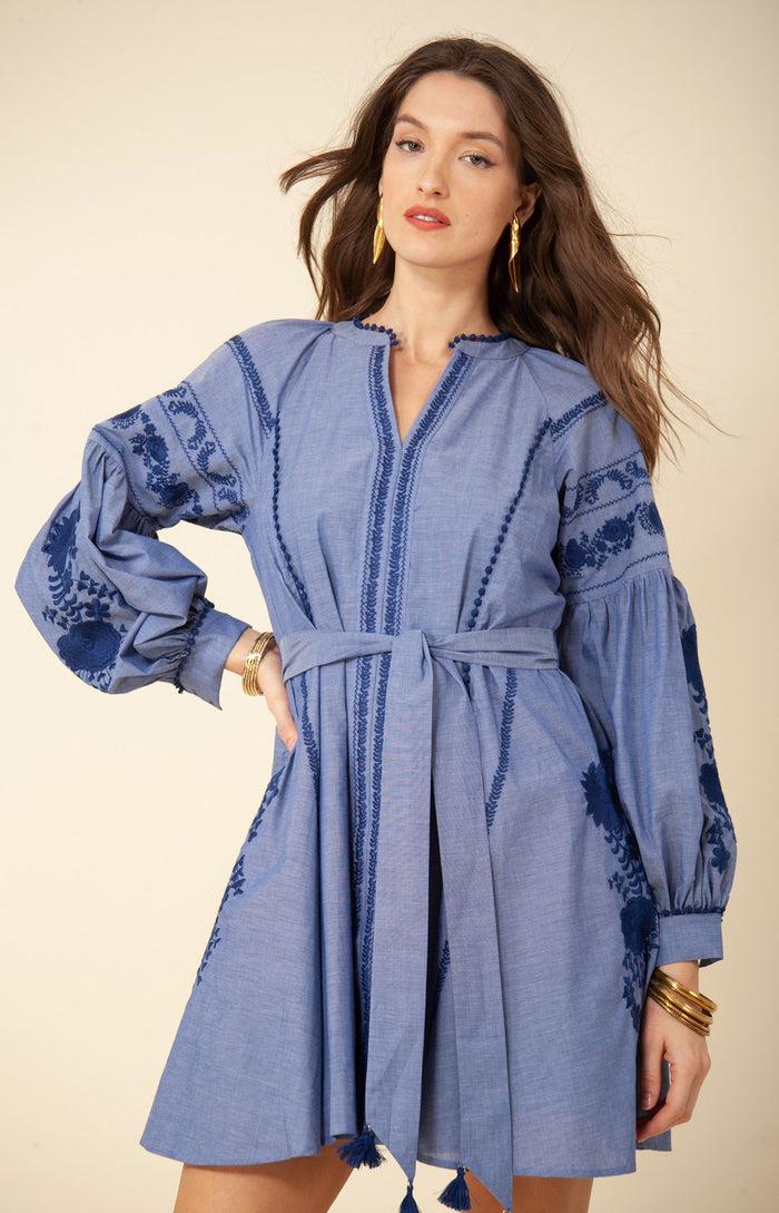 hale bob Mila Embroidered Dress