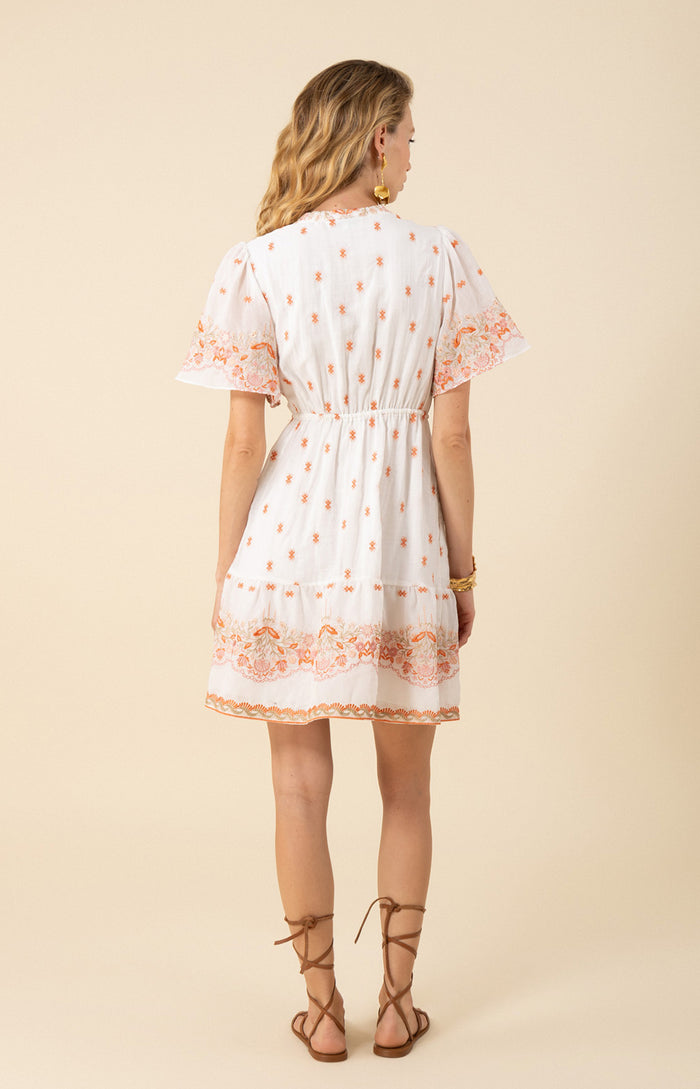 Hale Bob Milan Embroidered Organza Dress