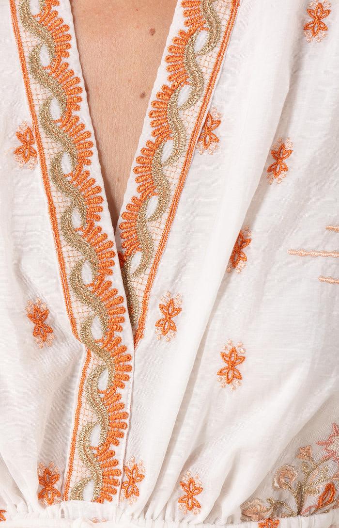 Hale Bob Milan Embroidered Organza Dress