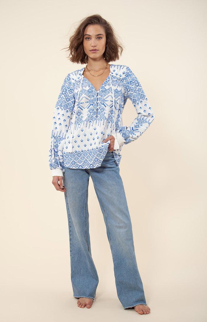 Hale Bob Mimi Embroidered Top