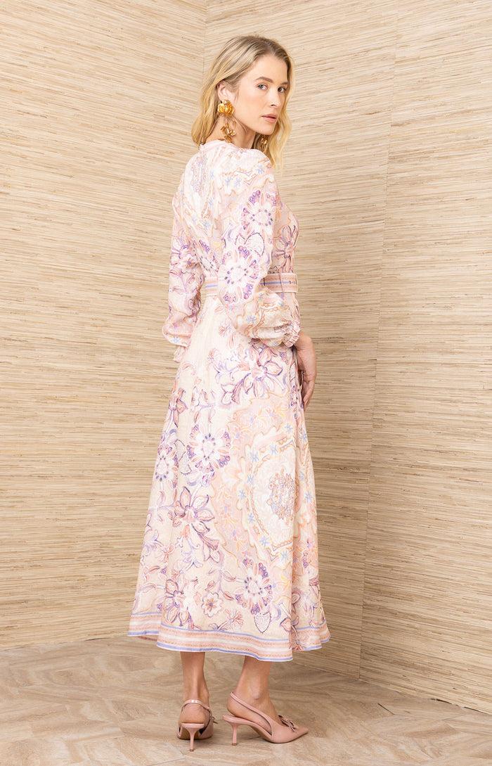 Hale Bob Miranda Linen Dress Maxi Dress