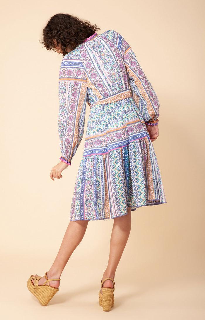 Hale Bob Monique Voile Midi Dress