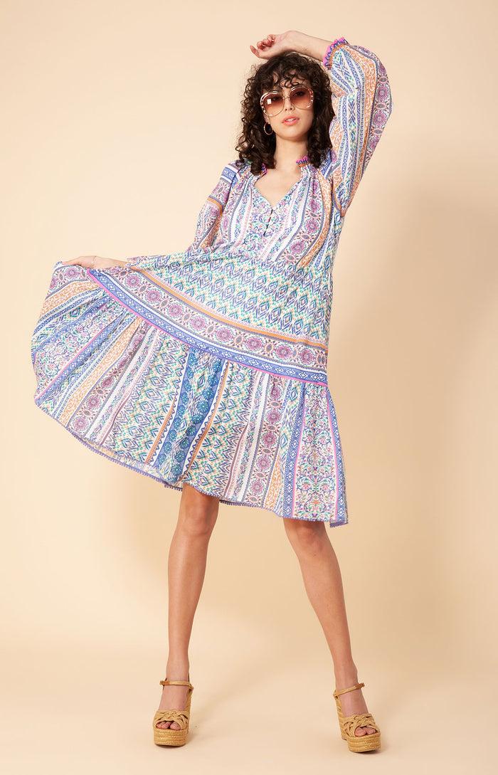 hale bob Monique Voile Midi Dress