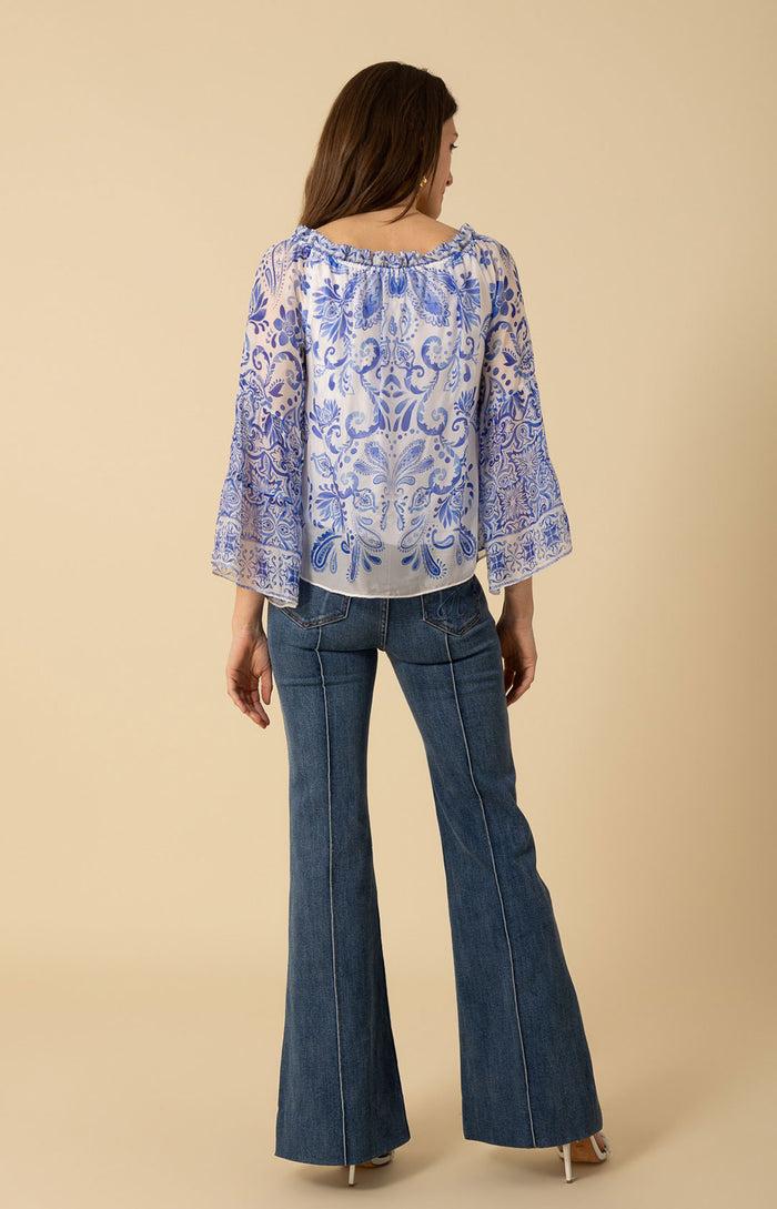 Hale Bob Myra Chiffon Top