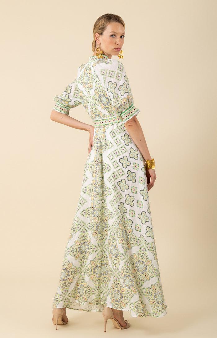 Hale Bob Naya Linen Maxi Dress