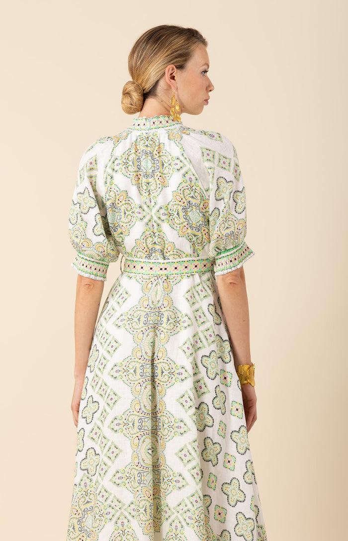 Hale Bob Naya Linen Maxi Dress