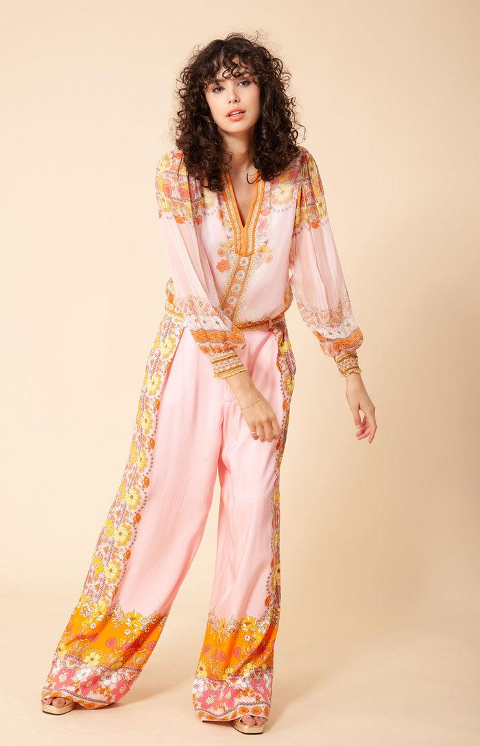 Hale Bob Nicola Silk Top Beaded