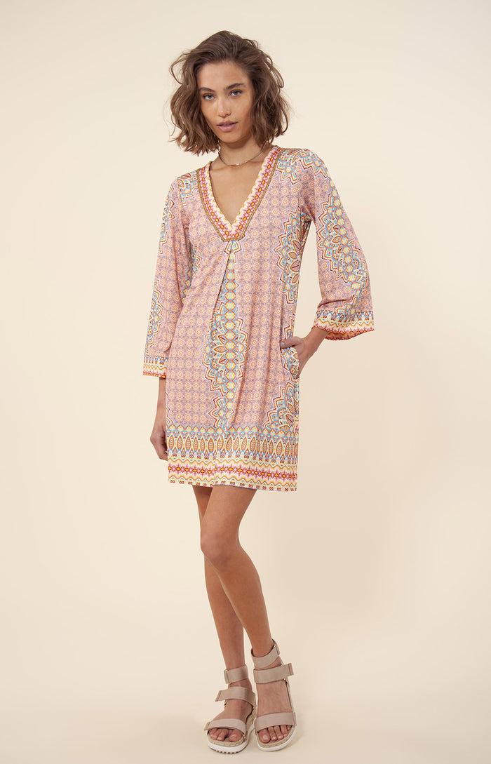 hale bob Nicolette Jersey Dress Beaded