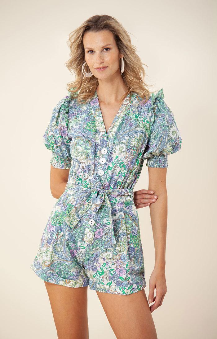 Hale Bob Oriena Poplin Romper