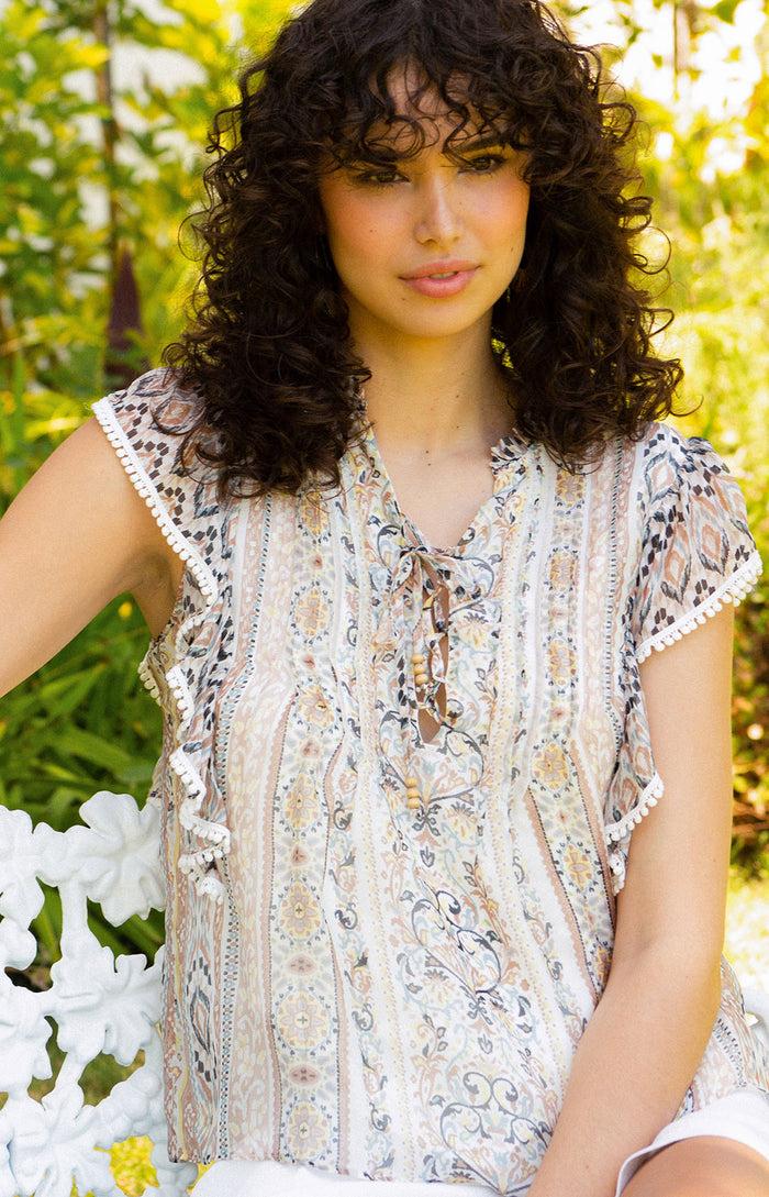 Hale Bob Orlena Chiffon Top