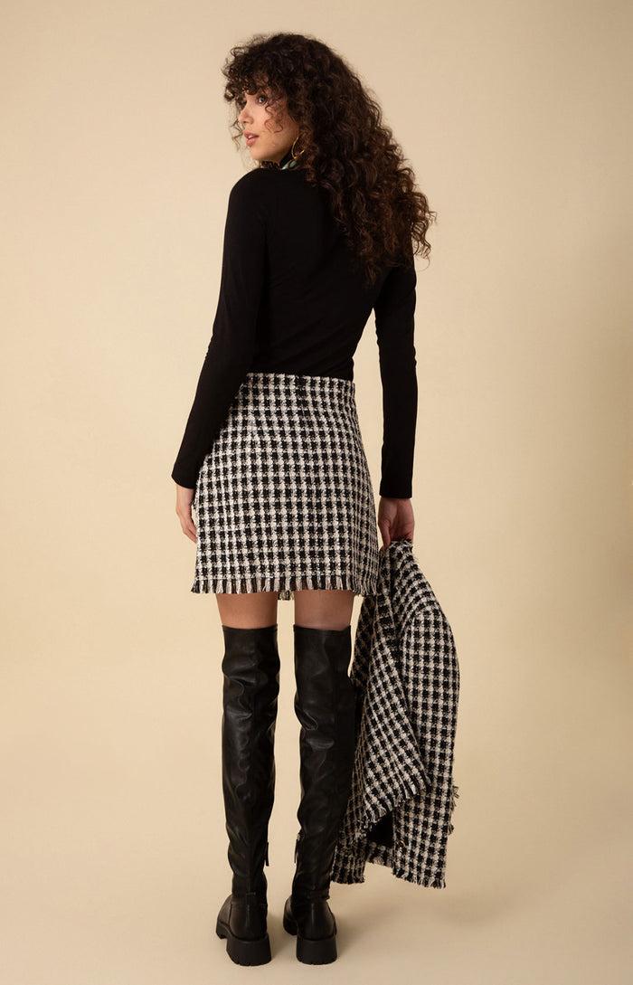 Hale Bob Paislee Tweed Skirt
