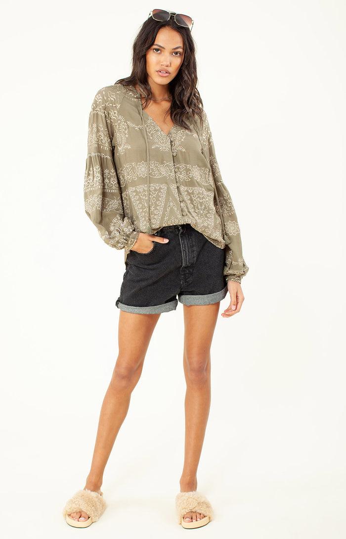 Hale Bob Panthea Embroidered Top