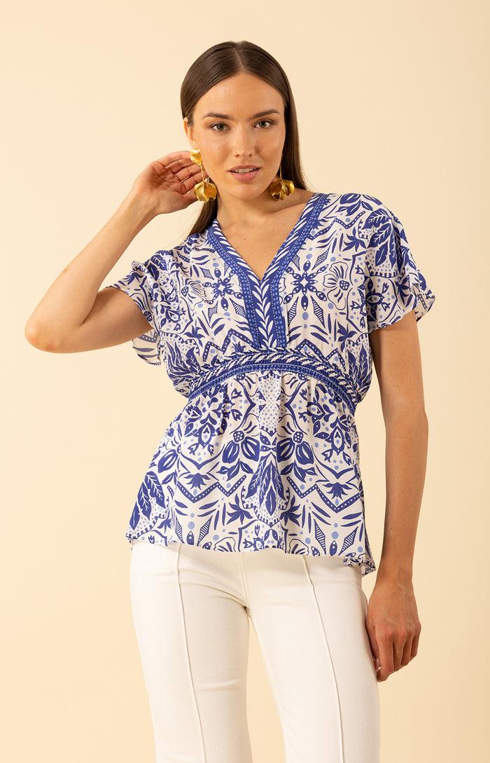Hale Bob Persephone Silk Top