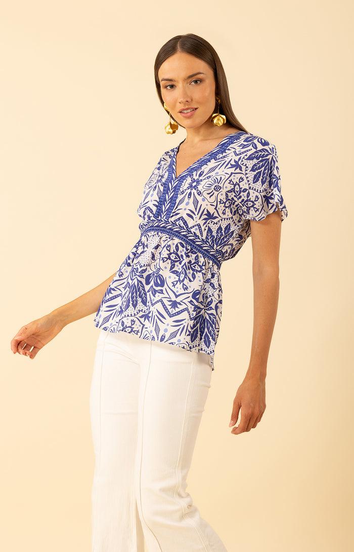 Hale Bob Persephone Silk Top