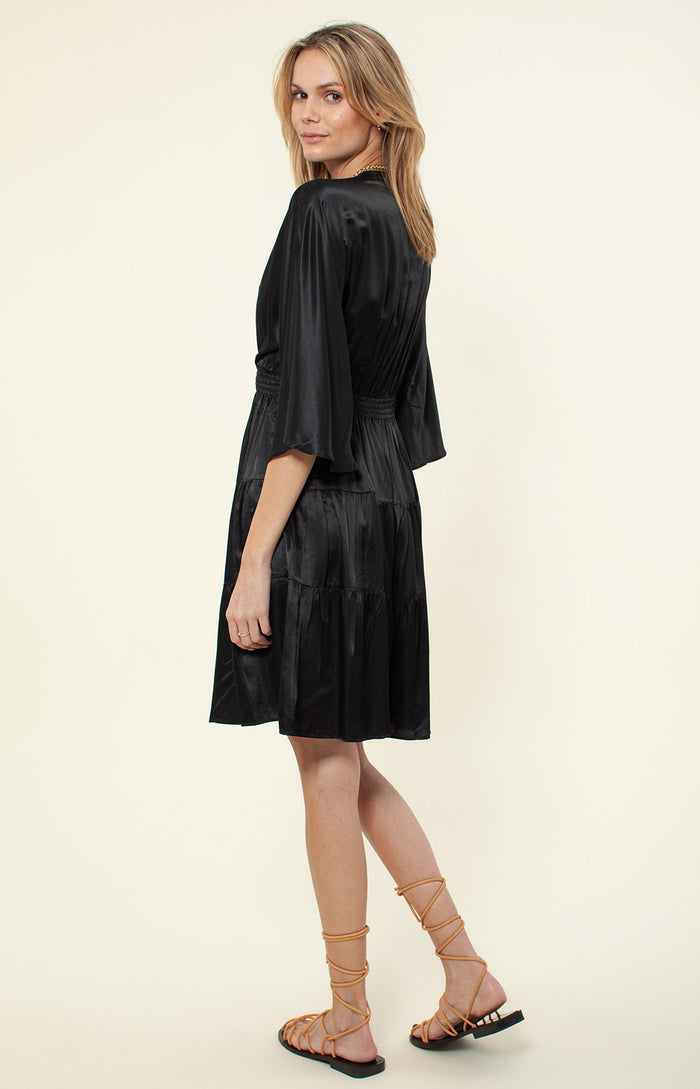 Hale Bob Quincy Solid Silk Dress