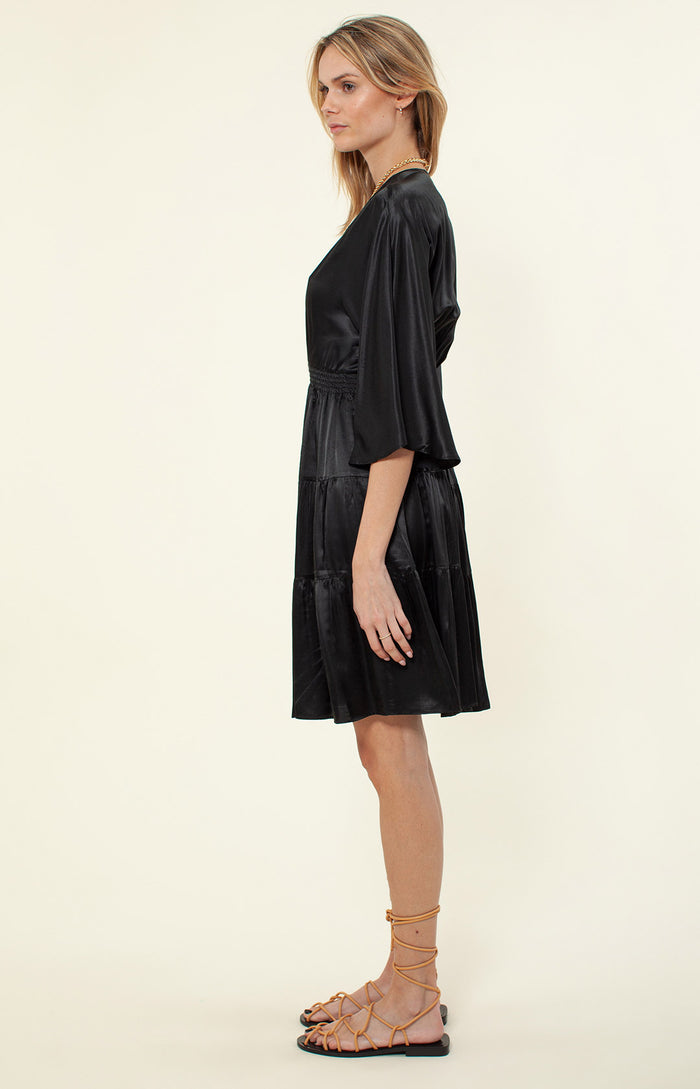 Hale Bob Quincy Solid Silk Dress