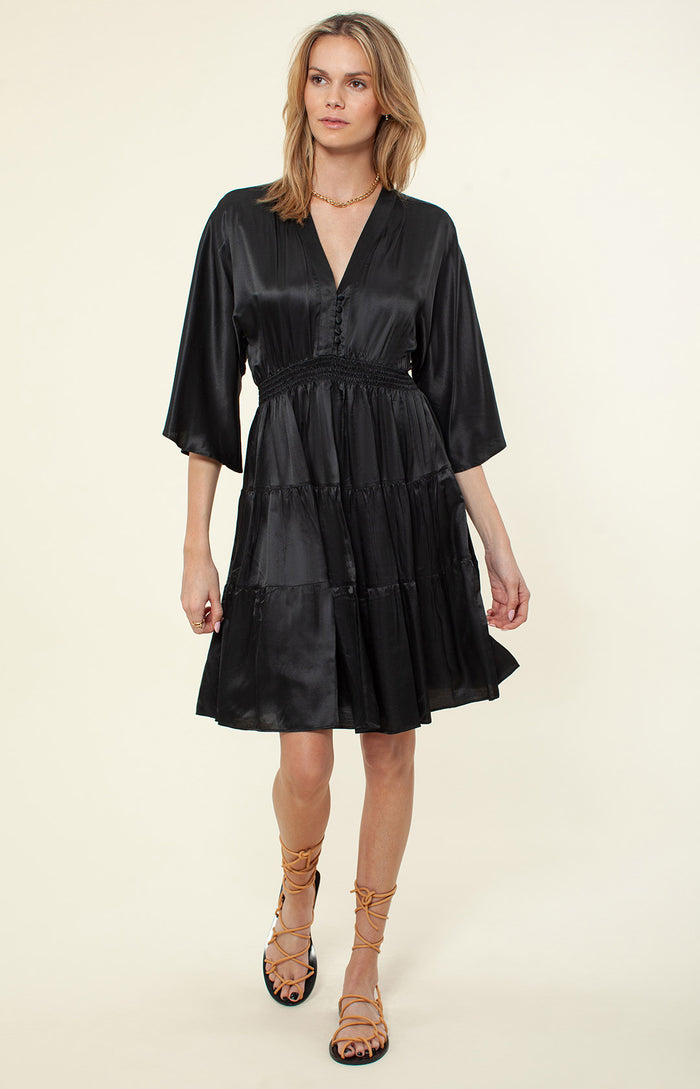 hale bob Quincy Solid Silk Dress