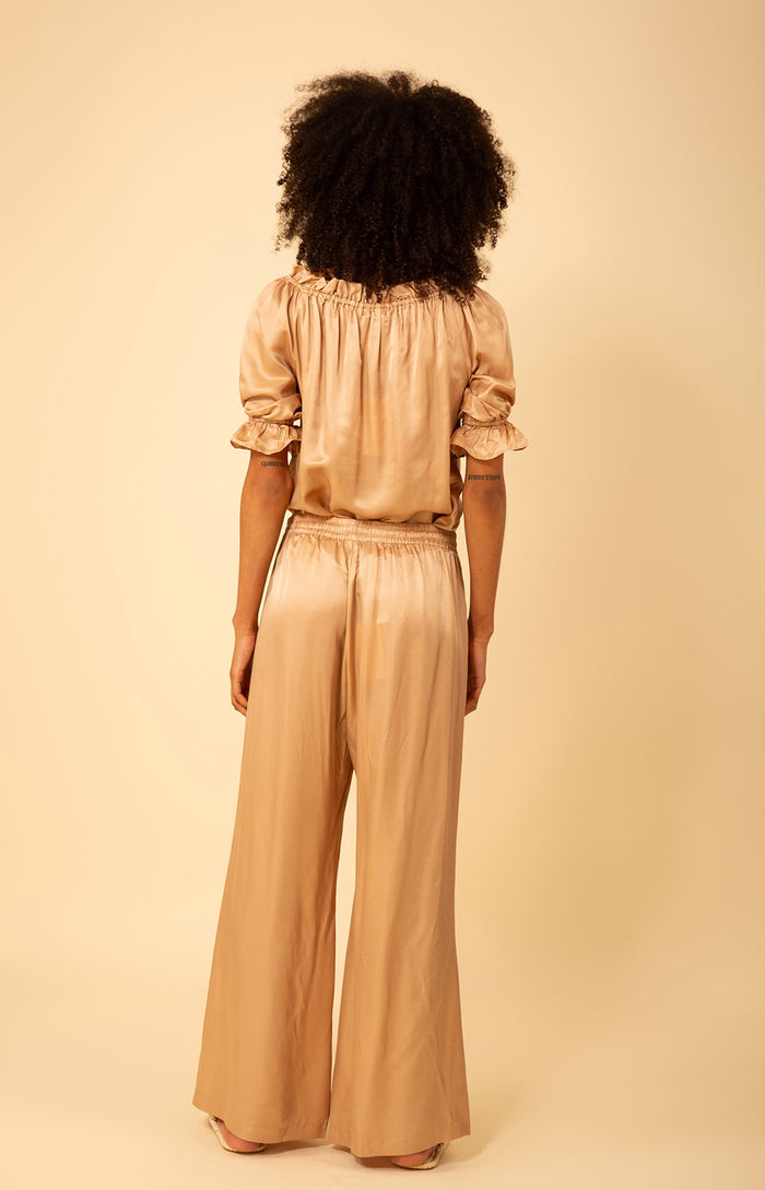 Hale Bob Raegan Solid Washed Charmeuse Pant