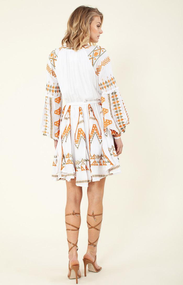 Hale Bob Ravin Embroidered Dress