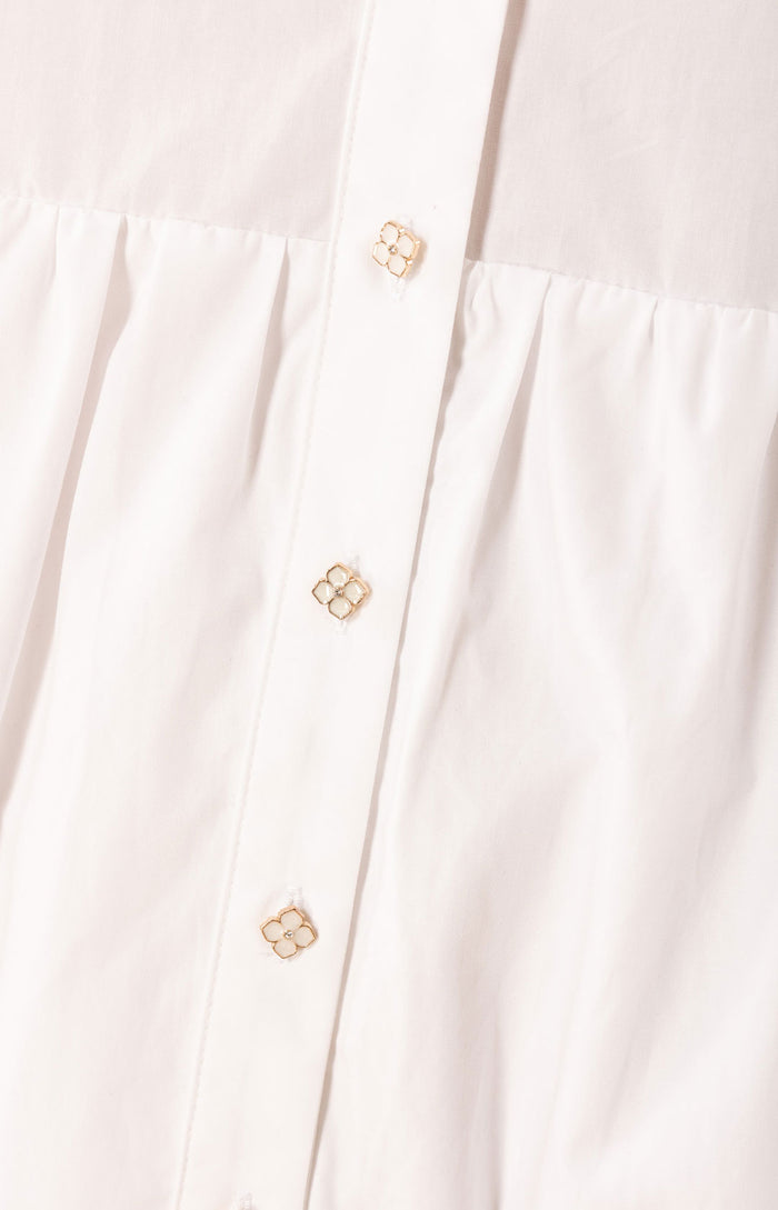 Hale Bob Rayna Embroidered Poplin Dress