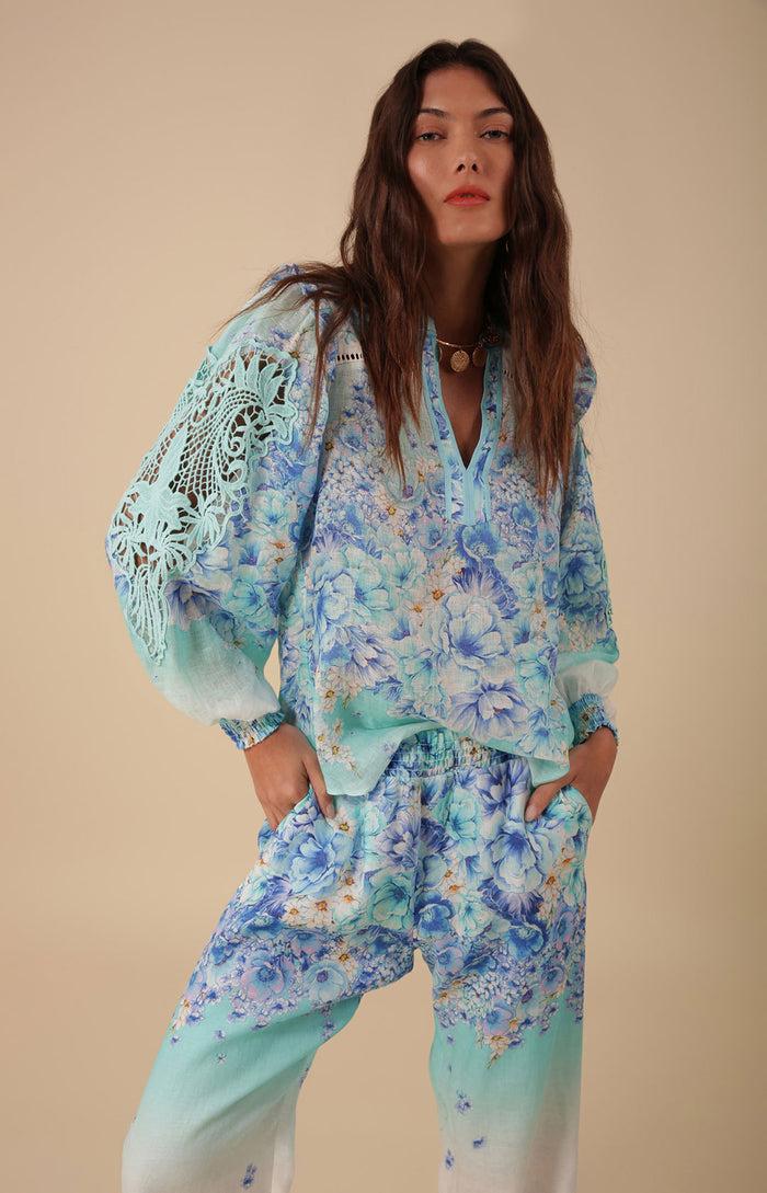 Hale Bob Reese Linen Top