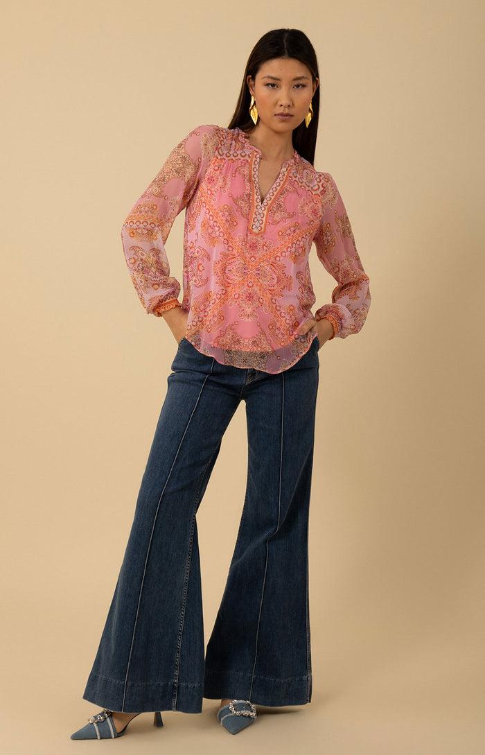 Hale Bob Renata Silk Top