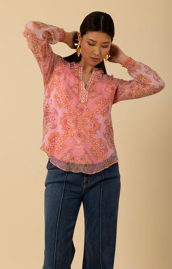 Hale Bob Renata Silk Top