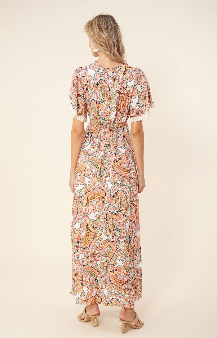 Hale Bob Rhona Linen Maxi Dress