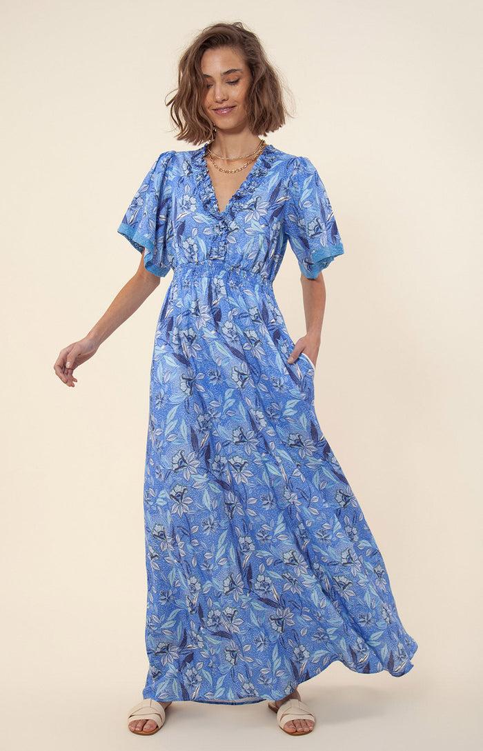 hale bob Rhona Linen Maxi Dress