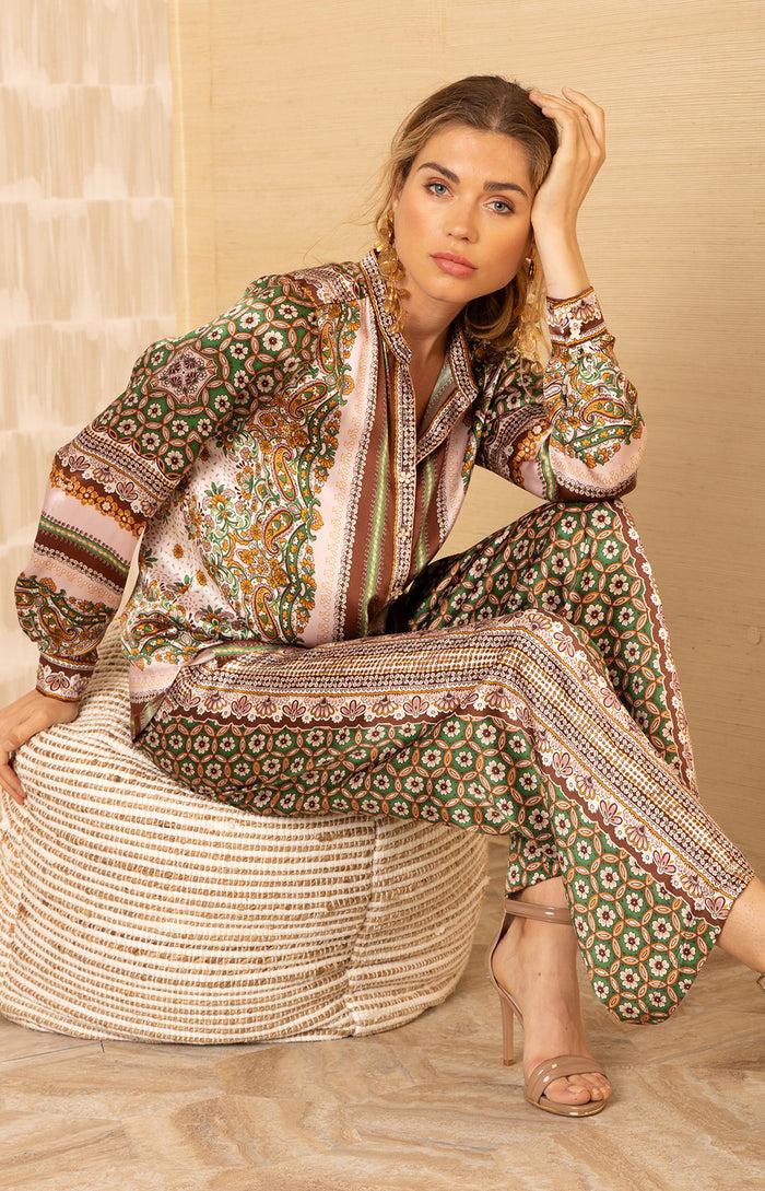 Hale Bob Rosalyn Charmeuse Pant