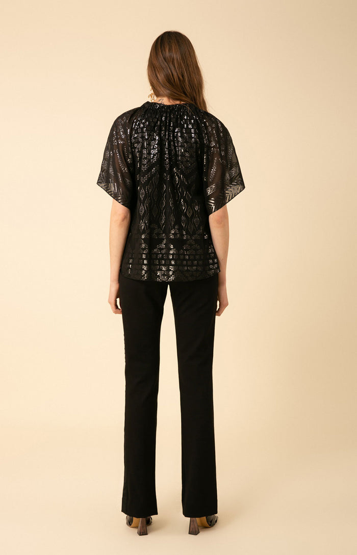 Hale Bob Roxane Neck Tie Top