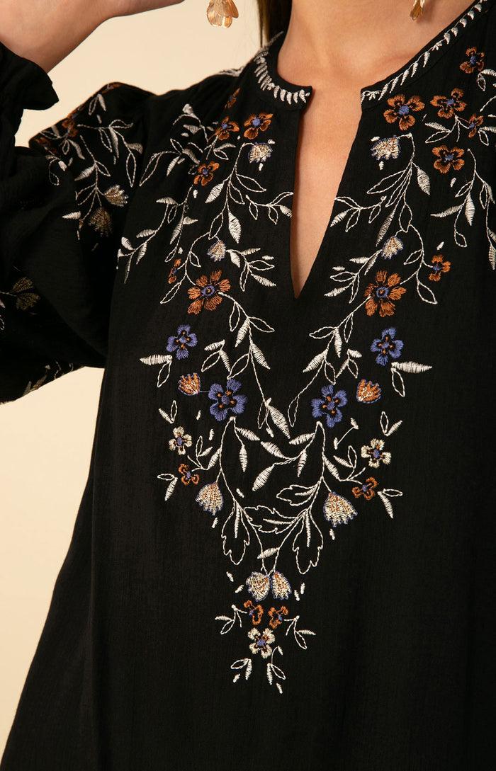 Hale Bob Royalty Embroidered Top