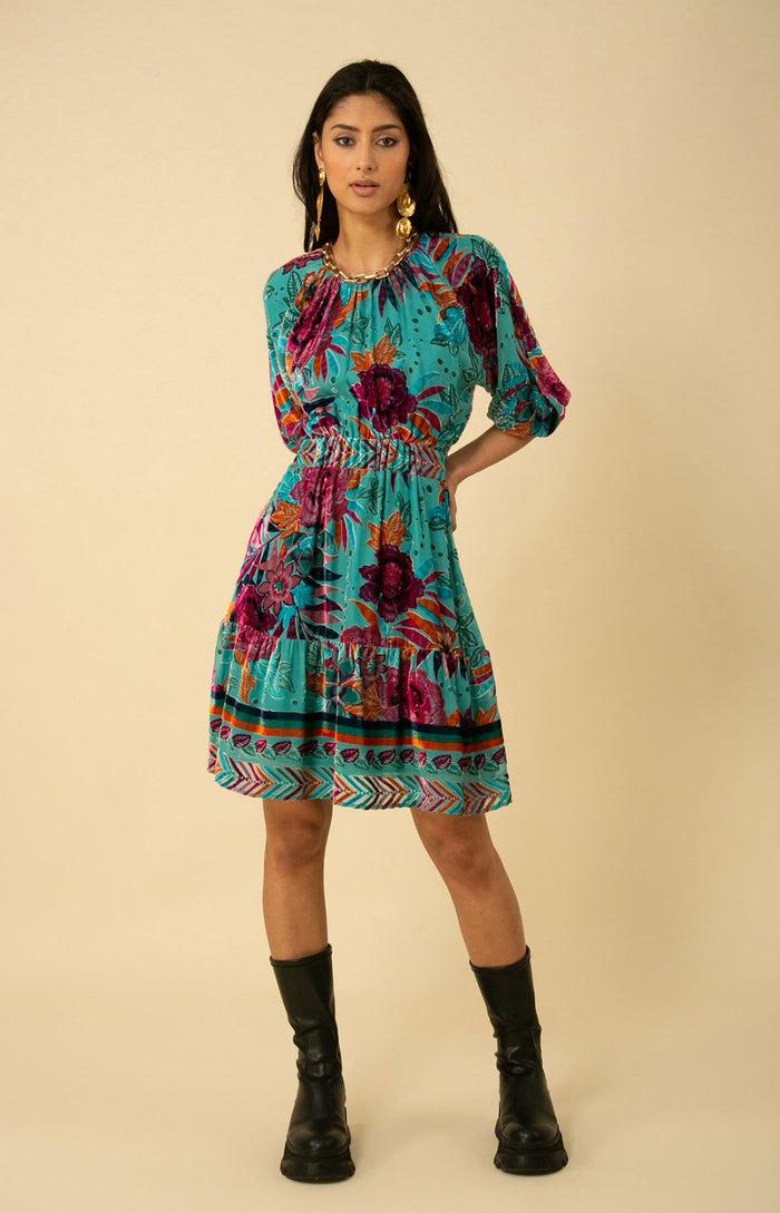 hale bob Ruby Velvet Burnout Dress