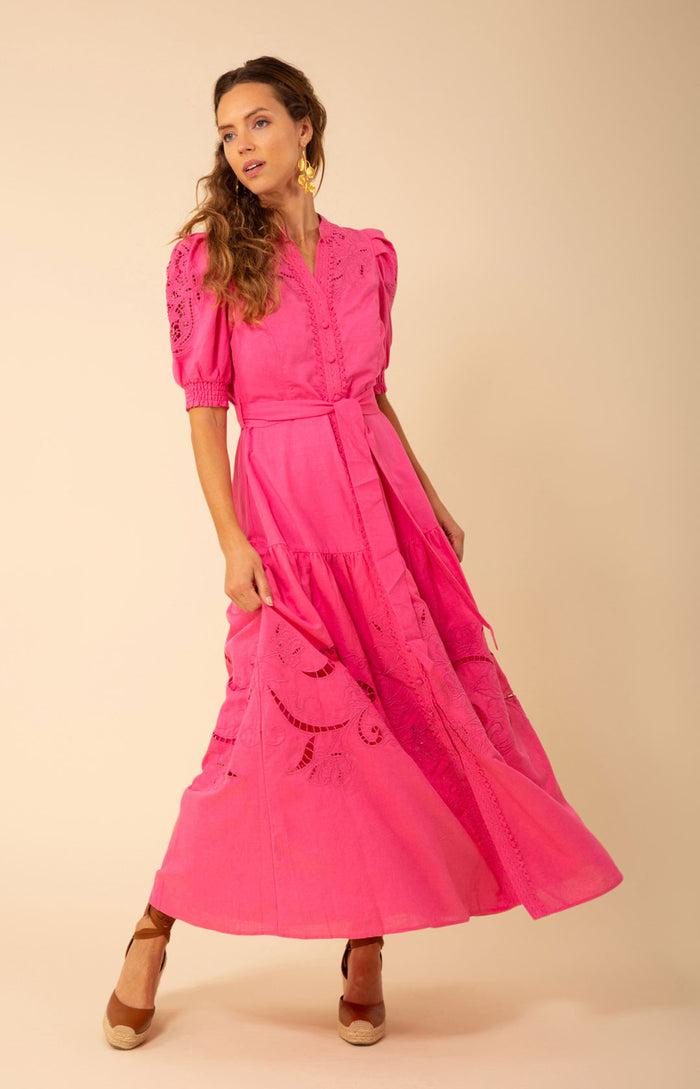 hale bob Ruth Linen Maxi Dress