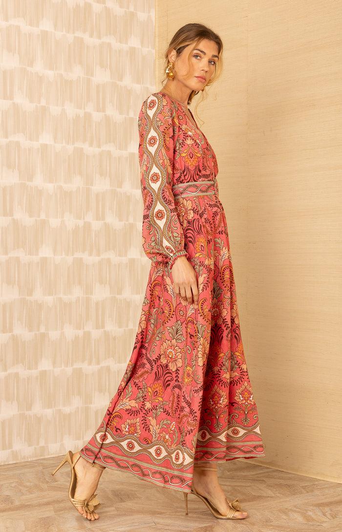 Hale Bob Ryann Linen Maxi Dress