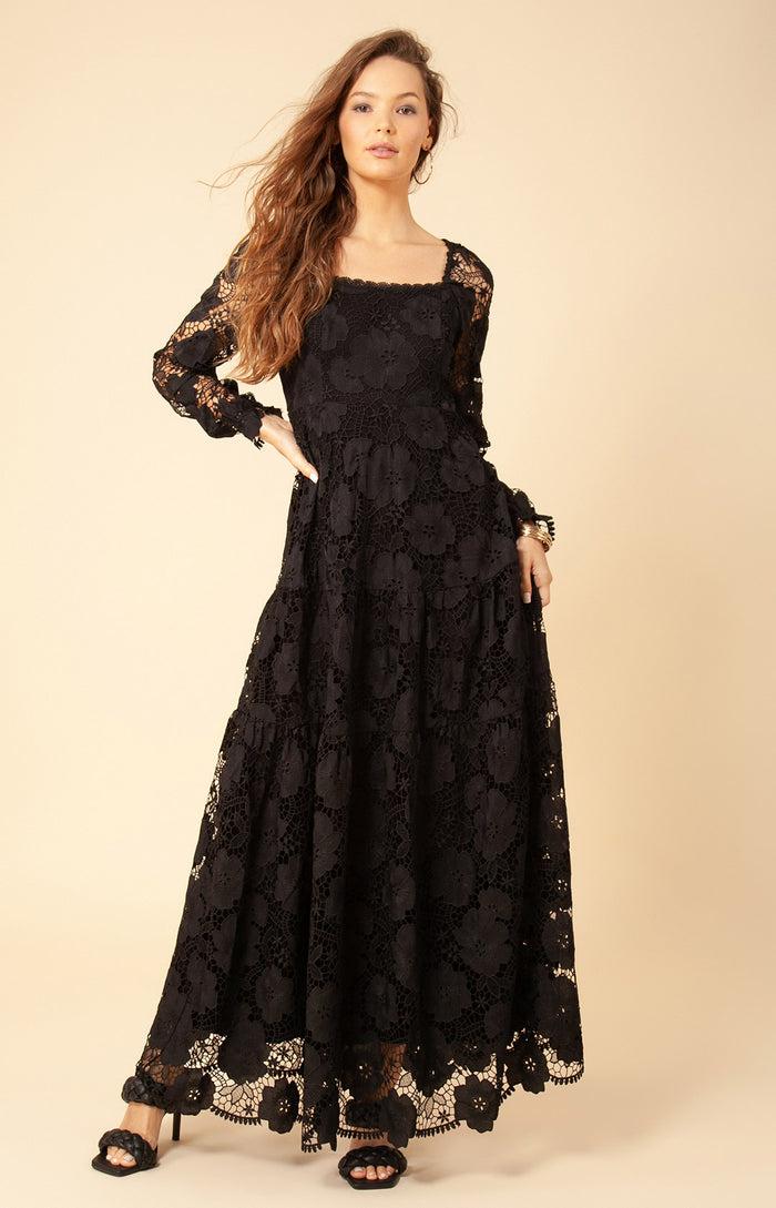 Hale Bob Saige Lace Maxi Dress