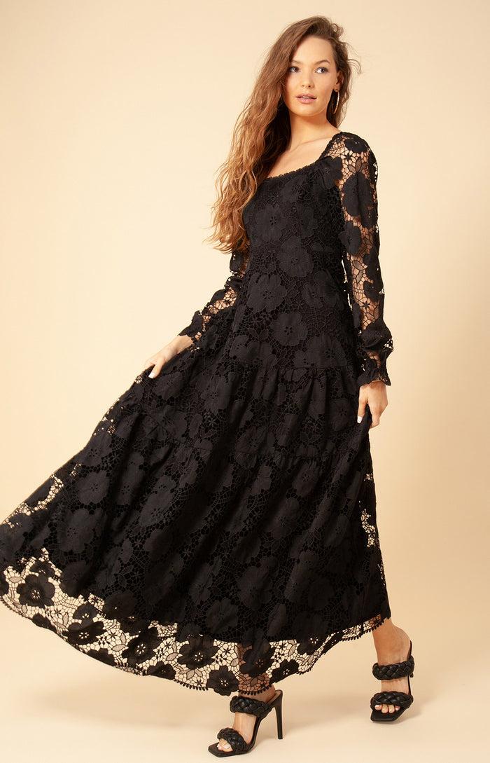 Hale Bob Saige Lace Maxi Dress