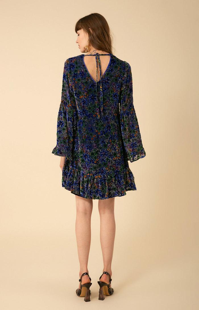 Hale Bob Salome Velvet Burnout Dress