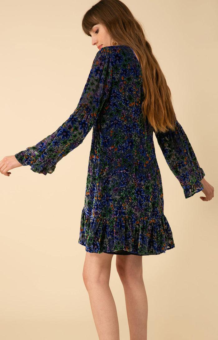 Hale Bob Salome Velvet Burnout Dress